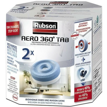 Rechange Rubson Aero 360 Déshumidificateur 2 Unités: Plus de 300.000 produits de grandes marques en vente directe à prix usine s