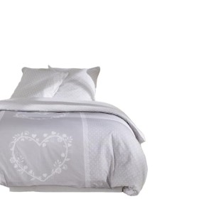 Housse de Couette TODAY Blanc Gris 220 x 240 cm: Plus de 300.000 produits de grandes marques en vente directe à prix usine sur c
