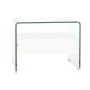 Table de Nuit DKD Home Decor Blanc Transparent Verre Bois MDF 50 x 40 x 45,5 cm: Plus de 300.000 produits de grandes marques en 