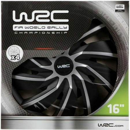 Enjoliveur WRC WRC 4 Turbo Gris Argenté Noir mat 16 4 Pièces: Plus de 300.000 produits de grandes marques en vente directe à pri