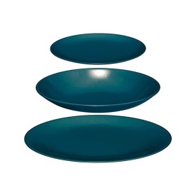 Assiettes Secret de Gourmet Bleu Céramique 18 Pièces: Plus de 300.000 produits de grandes marques en vente directe à prix usine 