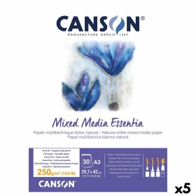 Bloc à dessin Canson Blanc Naturel A3 5 Unités 30 Volets 250 g/m²: Plus de 300.000 produits de grandes marques en vente directe 
