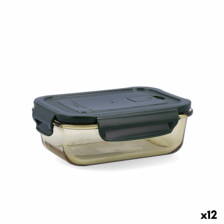 Boîte à lunch hermétique Bidasoa Infinity Rectangulaire 630 ml Jaune verre (12 Unités): Plus de 300.000 produits de grandes marq
