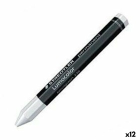 Crayons gras de couleur Staedtler Lumocolor Permanent Blanc (12 Unités): Plus de 300.000 produits de grandes marques en vente di