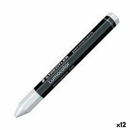 Crayons gras de couleur Staedtler Lumocolor Permanent Blanc (12 Unités): Plus de 300.000 produits de grandes marques en vente di