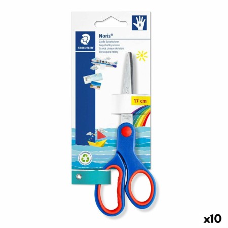 Ciseaux Staedtler Noris Bleu Acier inoxydable 17 cm (10 Unités): Plus de 300.000 produits de grandes marques en vente directe à 