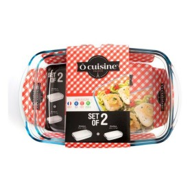 Ensemble de plats de cuisson au four Ô Cuisine 334SA05 Transparent verre (2 pcs): Plus de 300.000 produits de grandes marques en