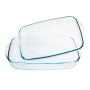 Ensemble de plats de cuisson au four Ô Cuisine 334SA05 Transparent verre (2 pcs): Plus de 300.000 produits de grandes marques en