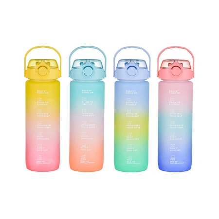 Bouteille avec Couvercle et Paille Bewinner Multicouleur 600 ml: Plus de 300.000 produits de grandes marques en vente directe à 