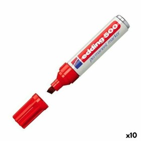 Marqueur permanent Edding 500 Rouge (10 Unités): Plus de 300.000 produits de grandes marques en vente directe à prix usine sur c