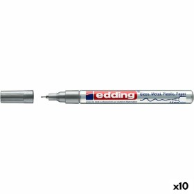 Marqueur permanent Edding 780 Argenté (10 Unités): Plus de 300.000 produits de grandes marques en vente directe à prix usine sur