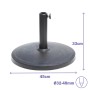 Base de Parasol Marbueno en Ciment 12KG Jardin, Piscine et Terrasse 10305: Plus de 300.000 produits de grandes marques en vente 