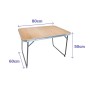 Table Pliable Marbueno Acier D16 Assortie Camping et Plage 80X60X50 cm 10028: Plus de 300.000 produits de grandes marques en ven