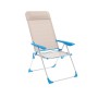 Marbueno Chaise Pliante 5 Positions Aluminium avec Coussin Beige/Bleu Plage et Piscine 69X58X109 cm 10175: Plus de 300.000 produ