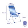 Chaise Pliante Marbueno Bleu Blanc 69 x 110 x 58 cm: Plus de 300.000 produits de grandes marques en vente directe à prix usine s