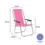 Marbueno Chaise Pliante Acier Assorti Plage et Piscine 59X51X83 cm 10355: Plus de 300.000 produits de grandes marques en vente d