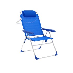 Marbueno Chaise Pliante 5 Positions Aluminium avec Coussin Bleu Plage et Piscine 67X66X99 cm 10247: Plus de 300.000 produits de 