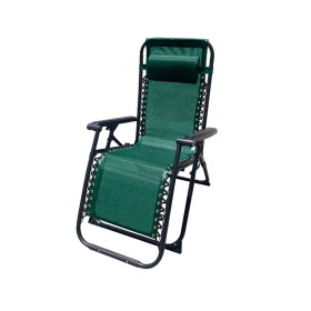 Marbueno Transat Pliant Acier avec Coussin Jardin et Piscine 90X66X108 cm Gravité Zéro Vert 10008: Plus de 300.000 produits de g