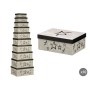 Boîte Décorative Pincello 62 Noir Carton (2 Unités): Plus de 300.000 produits de grandes marques en vente directe à prix usine s
