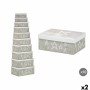 Boîte Décorative Pincello 63 Blanc Gris Carton (2 Unités): Plus de 300.000 produits de grandes marques en vente directe à prix u
