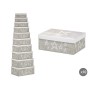 Boîte Décorative Pincello 63 Blanc Gris Carton (2 Unités): Plus de 300.000 produits de grandes marques en vente directe à prix u