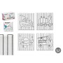 Toile Pincello 29100257 Bois Tissu 12 Unités: Plus de 300.000 produits de grandes marques en vente directe à prix usine sur cade