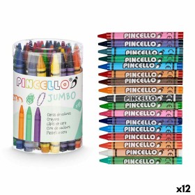 Crayons gras de couleur Pincello 45936 (12 Unités): Plus de 300.000 produits de grandes marques en vente directe à prix usine su