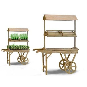 Support à roulettes pour pots de fleurs Ibergarden WA15379 Bois d'épicéa 130 x 178 x 70 cm: Plus de 300.000 produits de grandes 