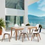Chaise de jardin Blanc 50 x 55 x 85,5 cm (2 Unités): Plus de 300.000 produits de grandes marques en vente directe à prix usine s