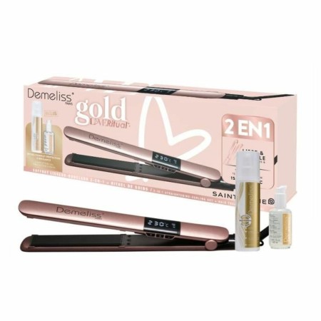 Lisseur à cheveux Saint-Algue Demeliss Gold Love 25 x 120 mm 2 en 1: Plus de 300.000 produits de grandes marques en vente direct
