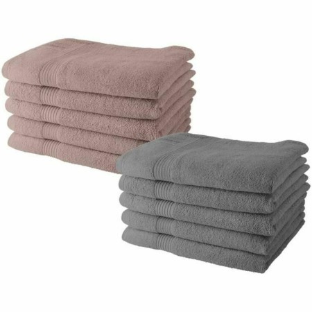 Ensemble de serviettes de toilette TODAY Gris 10 Pièces: Plus de 300.000 produits de grandes marques en vente directe à prix usi