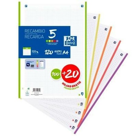Lames de rechange Oxford Classic Multicouleur A4 120 Volets: Plus de 300.000 produits de grandes marques en vente directe à prix