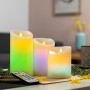 Bougies LED Multicolores Effet Flamme avec Télécommande Lendles InnovaGoods 3 Unités: Plus de 300.000 produits de grandes marque
