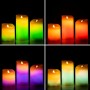 Bougies LED Multicolores Effet Flamme avec Télécommande Lendles InnovaGoods 3 Unités: Plus de 300.000 produits de grandes marque