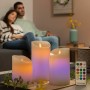 Bougies LED Multicolores Effet Flamme avec Télécommande Lendles InnovaGoods 3 Unités: Plus de 300.000 produits de grandes marque