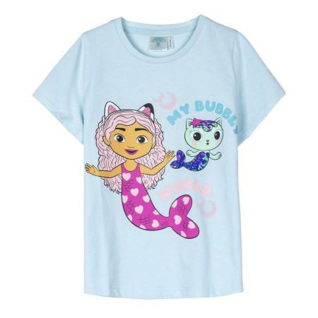 T shirt à manches courtes Enfant Gabby's Dollhouse Turquoise: Plus de 300.000 produits de grandes marques en vente directe à pri