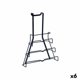Support pour Ustensiles de Cuisine Kinvara W7134 Noir Fer 27 x 37 x 9 cm Couvercle pour poêle (6 Unités): Plus de 300.000 produi