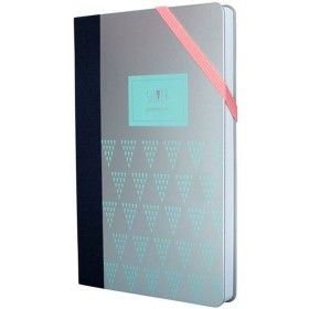 Carnet Milan Turquoise Argenté 21 x 14,6 x 1,6 cm: Plus de 300.000 produits de grandes marques en vente directe à prix usine sur