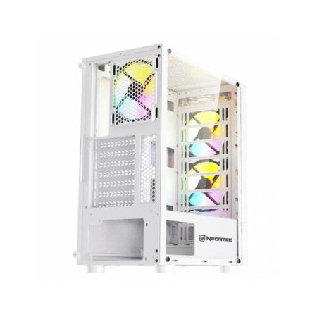 Boîtier ATX semi-tour Nfortec NF-CS-CAELUM-WHITE Blanc: Plus de 300.000 produits de grandes marques en vente directe à prix usin