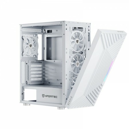 Boîtier ATX semi-tour Nfortec NF-CS-NERVIA-W Blanc: Plus de 300.000 produits de grandes marques en vente directe à prix usine su