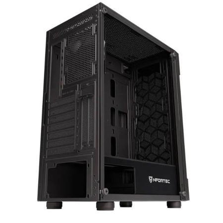 Boîtier ATX semi-tour Nfortec NF-CS-AZIR-B Noir: Plus de 300.000 produits de grandes marques en vente directe à prix usine sur c