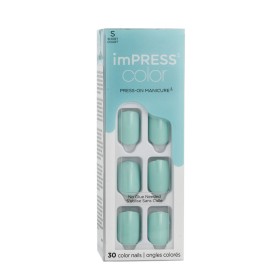 Faux ongles Kiss imPRESS color Nº 008 Mint to Be (30 Unités): Plus de 300.000 produits de grandes marques en vente directe à pri