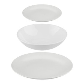 Assiettes Secret de Gourmet Blanc Céramique 18 Pièces: Plus de 300.000 produits de grandes marques en vente directe à prix usine