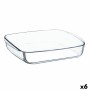 Plat à Gratin Ô Cuisine Carré 25 x 22 x 5 cm Transparent verre (6 Unités): Plus de 300.000 produits de grandes marques en vente 