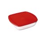 Panier-repas carré avec couvercle Ô Cuisine Cook & Store Rouge 1 L 20 x 17 x 6 cm Silicone verre (6 Unités): Plus de 300.000 pro