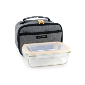 Porte-petit déjeuner Thermique Ibili 753401g Gris Polyester Verre Borosilicaté 21 x 13 x 14 cm: Plus de 300.000 produits de gran