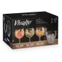 Sceau à Glace Vivalto 11444 Transparent Métal Verre 14,5 x 12 x 12,5 cm 4x (10,5 x 20 cm) Verres (2 Unités): Plus de 300.000 pro
