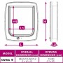 Chatière Ferplast Swing 9 26,2 x 10,2 x 31,2 cm Blanc Plastique: Plus de 300.000 produits de grandes marques en vente directe à 