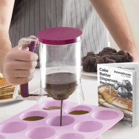 Carafe Distributrice de Pâte à Pâtisserie avec Livre de Recettes InnovaGoods: Plus de 300.000 produits de grandes marques en ven