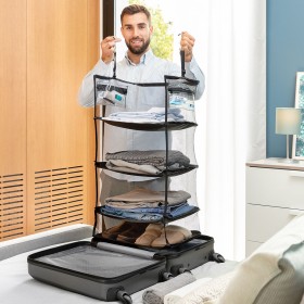 Etagère de rangement pliable portative pour bagages Sleekbag InnovaGoods: Plus de 300.000 produits de grandes marques en vente d